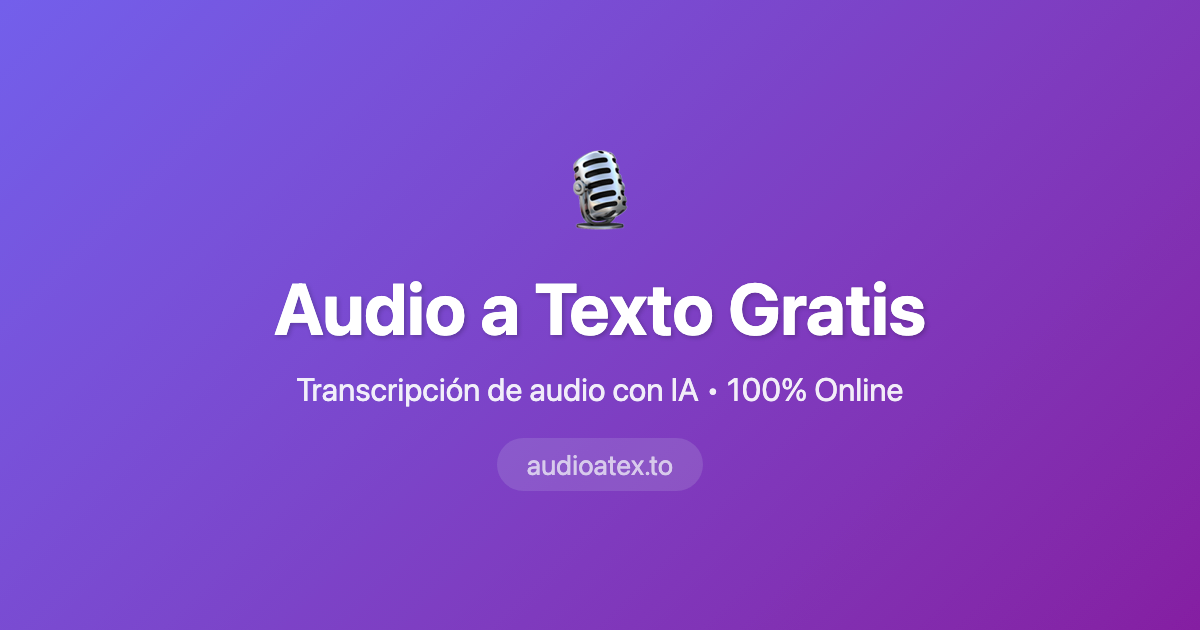 Audio a Texto Gratis | Convertir Audio a Texto Online con IA